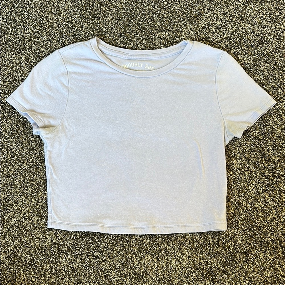 Women's Light Purple Crop Top